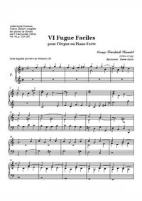 Six fugues faciles - Georg Friedrich Händel